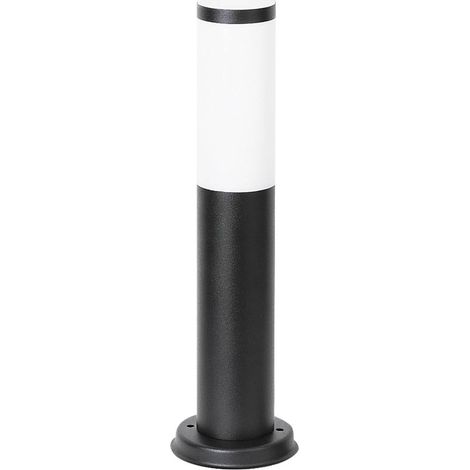 Outdoor lampada da terra la luce della torcia nero realizzato in acciaio inox plastica nera opaca Ø7,3cm H: 45cm funziona solo con il risparmio energetico Lampade IP44 (1/5)