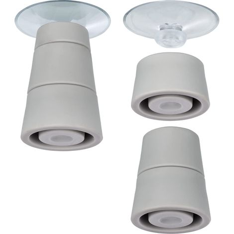 WENKO Patas para Tablas de vidrio 4 PCS, Grigio, 24.5x10x2.5 cm (1/4)