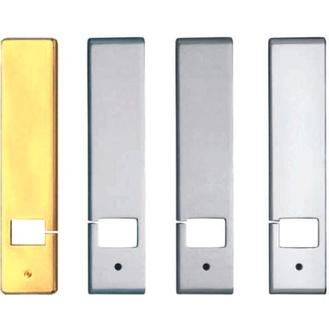 1PZ COPRIAVVOLGITORE RETTANGOLARE CON TAGLIO LATERALE MODELLO EKO IN OTTONE - M