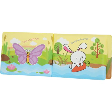 Livre de bain au contenu riche, couleurs inspirantes, sons, sûr, non toxique, sans BPA, en mousse EVA, stimule l'imagination, livre de bain canard nageant (1/5)