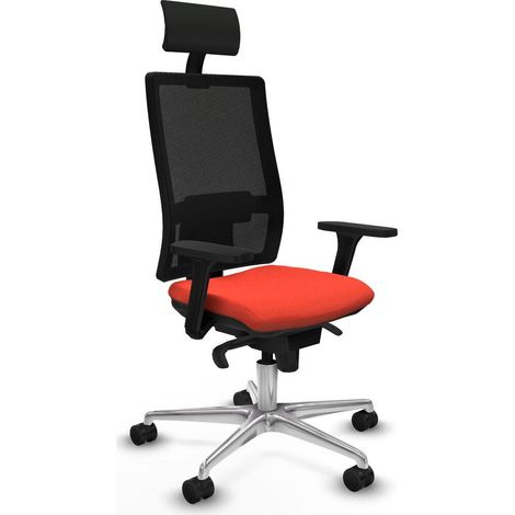 Piqueras y Crespo Chaise Ergonomique Orange Foncé Bureau (1/3)