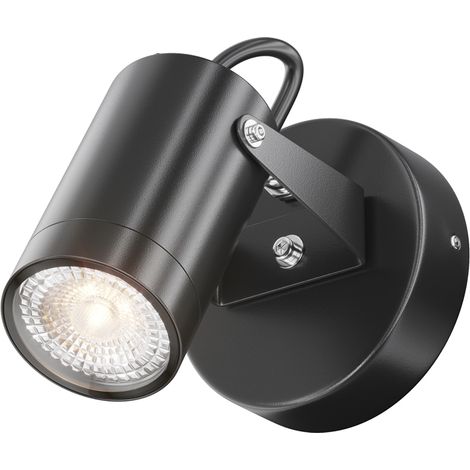 Applique esterna Maytoni Scope nera GU10 IP65 O025WL-01B (1/5)