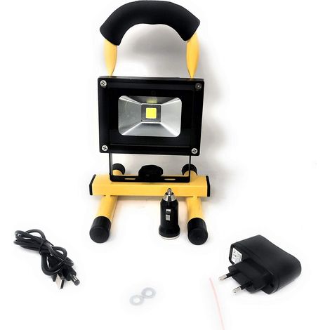 Faro LED di Emergenza da 10W e 900 lumen, Portatile, Ricaricabile e Impermeabile (1/4)