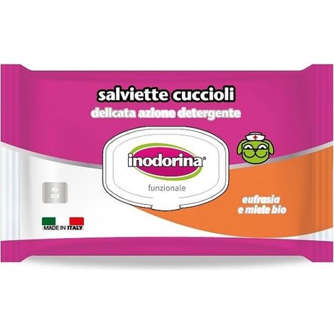 Lingettes humides pour animaux domestiques Inodorina 40 Unités