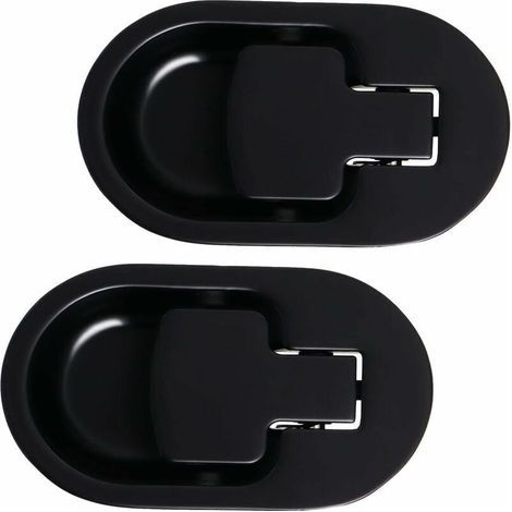 Levier de Fauteuil et Canapé Inclinable Relax, Manche en Métal D'aluminium Solide Noir sans Câble (2 Pièces) (1/5)