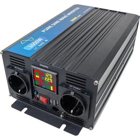 Onduleur, Sortie Onde Sinusoïdale Pure, Design Compact, Inverter 2000W 220V, 220V, 24V (1/2)