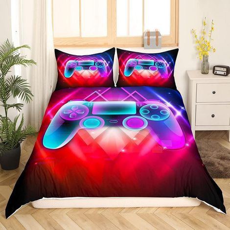 Bettwäsche-Set 220x240 cm mit Gamepad-Design für Jungen