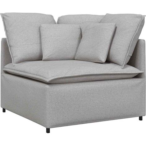 vidaXL Modulo Angolare Divano Modulare con Cuscini Grigio Nuvola 100cm
