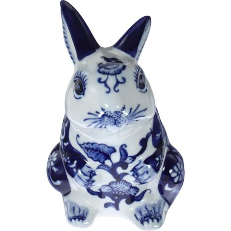 Hasenfigur Keramikhase Wohnzimmerschmuck Gartendeko Kompakt
