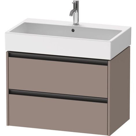 Duravit Ketho.2 Waschtischunterbau wandhängend, 2 Schubkästen, (1/2)