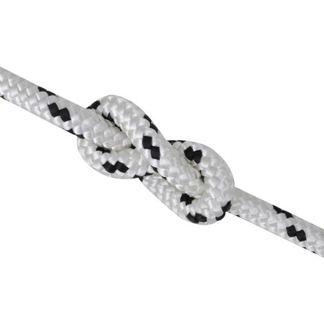 Corde de bateau tressée en bobine polyester 10 mm x 50 m