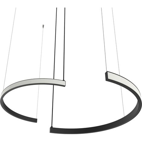 HALF LAMPARA DE TECHO LINEAL X2 MONOCOLOR MATE (1/2)
