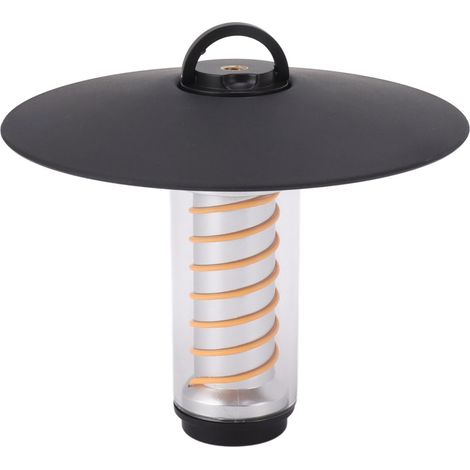 Tragbare LED-Campinglaterne, Outdoor-Nachtlicht, wasserdichte Zeltlampe, wiederaufladbare Stativ-Campinglaterne mit Regenschutz, Weiß (1/5)