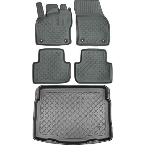 Ensemble de tapis de sol et de tapis de coffre pour Volkswagen Tiguan II SUV (à partir de mai 2016).