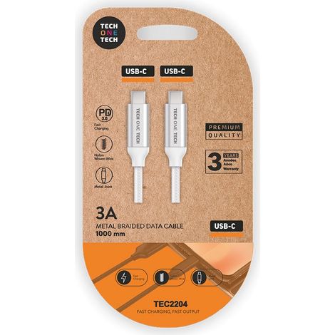 Cable USB-C a USB-C Tech One Tech TEC2204