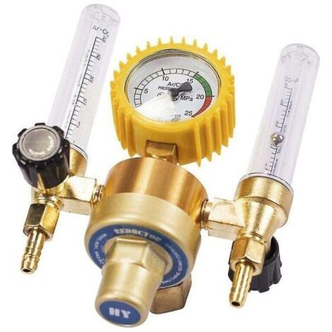 BARKBUSTERS Argon Co2 réducteur de pression Mig Tig débitmètre vanne de contrôle régulateur de gaz de soudage Double Tube Bubbl (1/4)