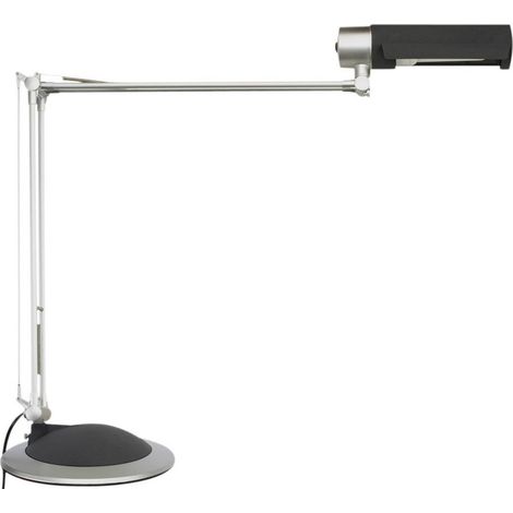 Maul MAULoffice 8215095 Lampada da scrivania Lampada a risparmio energetico E27 20 W Argento, Nero (1/3)
