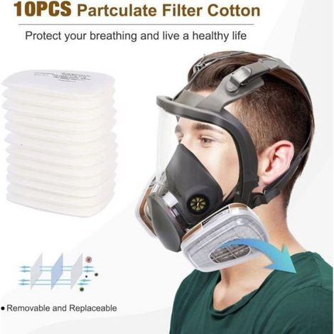 Masque De Protection Integral - Silicone - 16 En 1 - Pour Peinture Insecticides Produits Chimiques - 1 Unite (1/5)