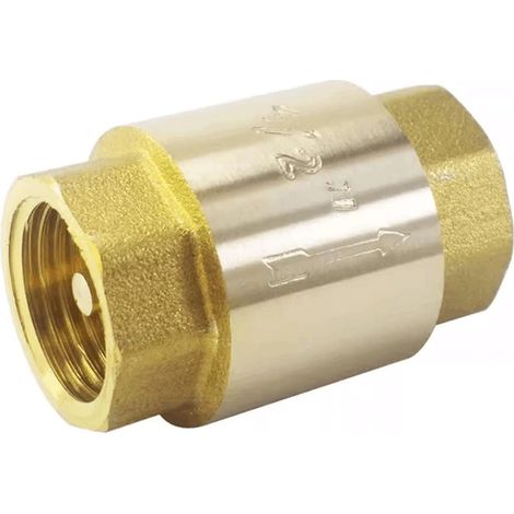 Clapet anti-retour à ressort levage vertical en laiton filetage (1/3)