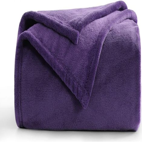 Couverture douce et moelleuse, plaid chaud pour canapé en hiver, 110 x 150 cm (1/5)