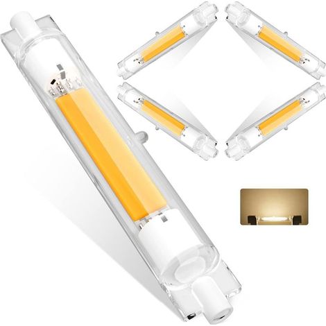 4 Ampoules LED R7S 118mm 30W – Dimmable, Blanc Chaud 3000K (1/5)