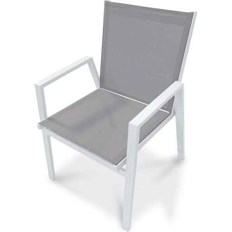 FLORIDE - Sillón de jardín apilable de aluminio  - DCB GARDEN