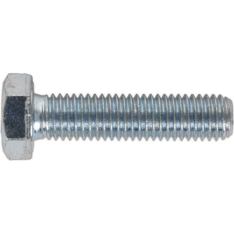 Sealey 8.8 Zinc Plated HT Setscrew M12 x 50mm, DIN 933 - Pack of 25 SS1250 (1/2)
