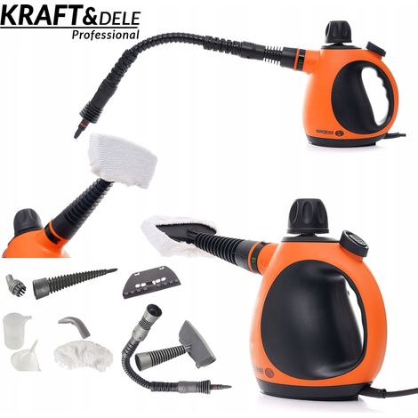 Limpiador a vapor portátil 1100W 350 ml 169 °C 3,5 Bar Kraft&Dele (1/5)