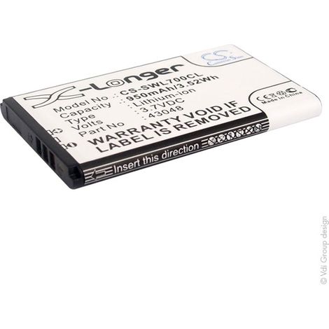 NX - Batterie téléphone 3.7V 950mAh - 43048