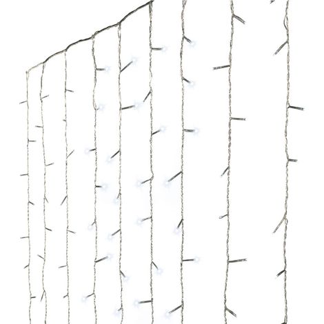 CORTINA LED EXTERIOR BLANCO FRIO 2,25x1,5m-240 LEDS (1/2)