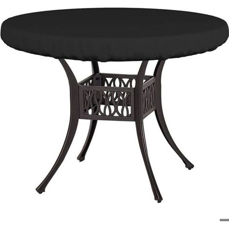 Housse Pateau Table de Jardin Housse Protection Table Jardin Ronde Bache Table de Jardin Exterieur H (1/4)