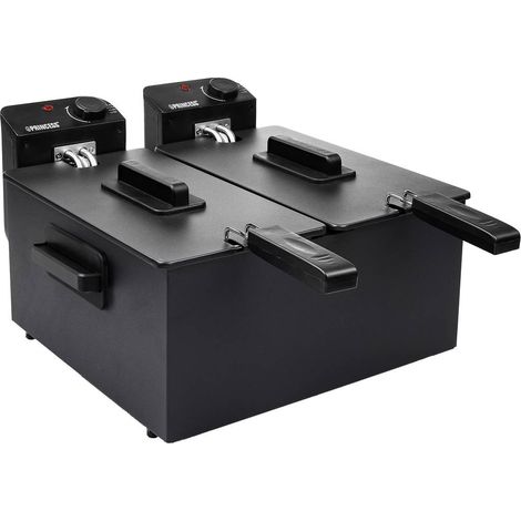 Princess 183028 Double friteuse zone froide 6 l 2x 1800 W noir