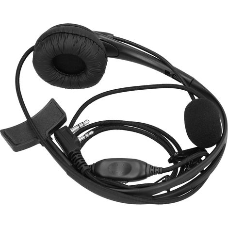 Casque-micro KHead pour talkie-walkie avec fonction VOX (unilatéral) compatible Kenwood KPG27D, THD7 et TK208 (1/5)