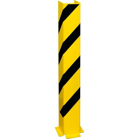 Moravia Anfahrschutz U-Profil schwarz/gelb 1200 x 160 x 6 mm zum Aufdübeln (1/3)