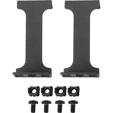 Kit d'extension de profondeur pour rack serveur 1U, 10 cm (4 pouces), encastrable, en alliage d'aluminium, pour rack réseau (1/5)