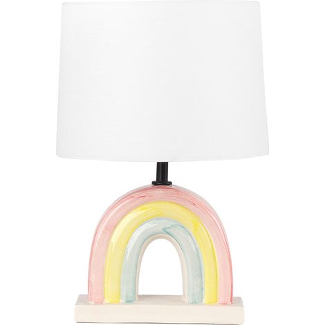 Lámpara de cerámica de sobremesade estilo minimalista multicolor Fabilos (1/5)