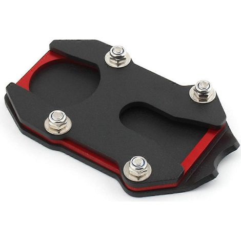 Accessoires moto : rehausseur de montant latéral, béquille de selle élargie, extension de béquille latérale pour HONDA CT125, noir et rouge (1/5)