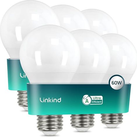 Ampoule LED E27 4000K Blanc Neutre Classe Énergétique A Non Dimmable A60 Edison 806lm Angle 200° (1/5)