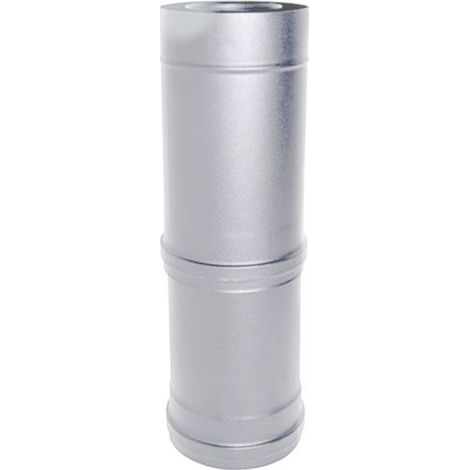 Tubo de chimenea coaxial INOX elemento telescópico D. 80/130 550/940 mm CE estufa de pellet Hecho en Italia