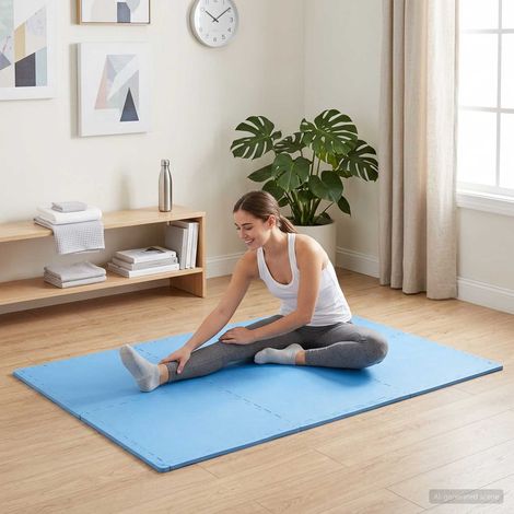 vidaXL Tappeti 12 pcs Blu 4,32 m² Schiuma EVA (1/5)