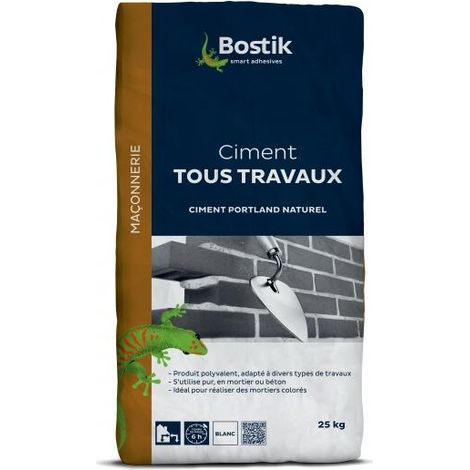 Ciment Blanc Tous Travaux 25k - Bostik