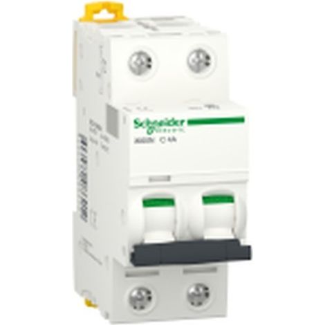 Interruptor automático iK60N SCHNEIDER 2 polos, 4A, protección contra sobrecargas.