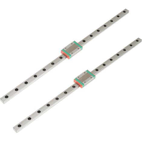2 Linearführungen LML12H, Länge 400 mm, mit Gleitblöcken MGN12H (1/5)