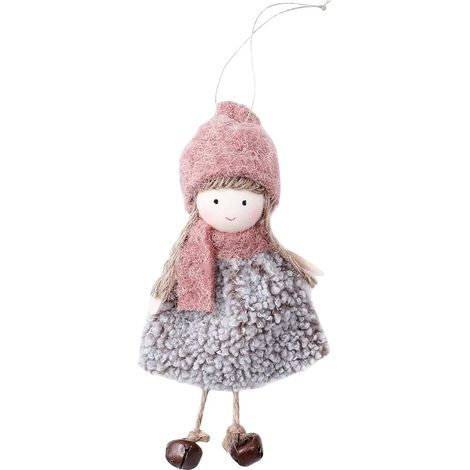 Décorations d'anges pour sapin de Noël, poupées d'anges en peluche, ornements pour sapin de Noël (1/5)