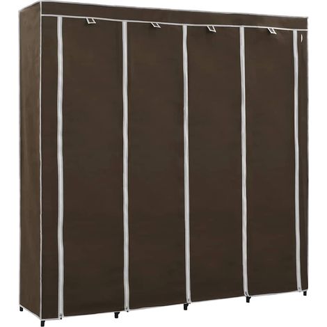 Maison Exclusive - Guardaroba con 4 Scomparti Marrone 175x45x170 cm (1/5)