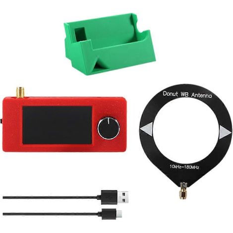 Mini radio SI4732, écran 1,9 pouce, récepteur ondes courtes FM/AM/LSB/USB 10 kHz-180 MHz, support 3D inclus. (1/5)
