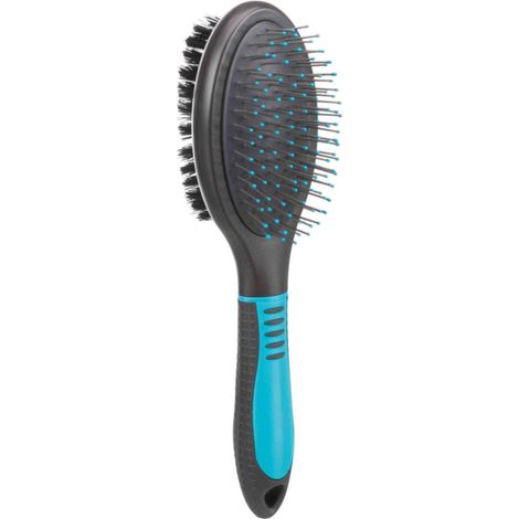 Brosse double 6 x 23 cm pour chien ou chat - Trixie (1/4)