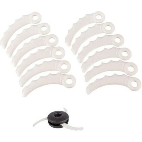 Lot de 12 lames de rechange en plastique pour coupe-bordures 198426-9 Makita (1/4)