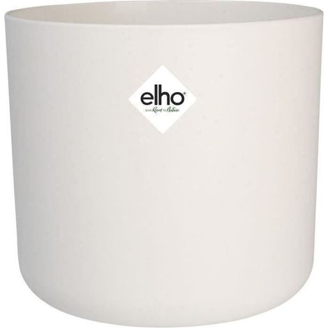 Pot De Fleurs Rond B.FOR - Plastique - Ø25 - Blanc (1/2)