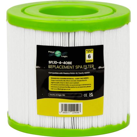 Filtre Filter Logic SFL10-4-4OBE - Cartouche Spa et Jacuzzi compatible Pleatco PWW10 Darlly SC750 (1/5)